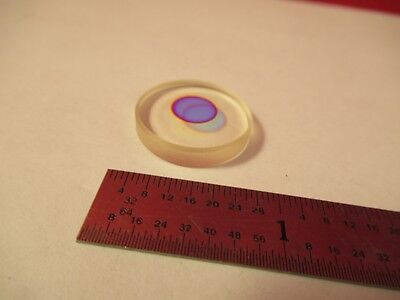 OPTICAL FLAT COATED CENTER LENS ZERODUR RING LASER GYRO PART PRO OPTICS &84-B-39