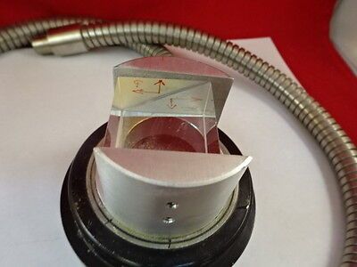 MICROSCOPE PART AO ILLUMINATOR FIBER CUBE SPLITTER AMERICAN OPTICS AS IS 29-A-04