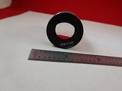 MICROSCOPE PART EYEPIECE JAPAN KW10XM OPTICS AS IS #G9-C-14