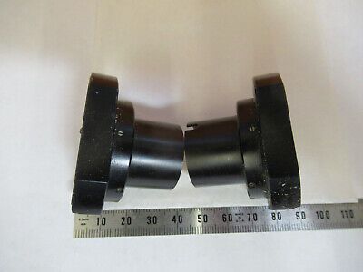 BRASS OCULAR HOLDER PAIR ZEISS GERMANY HEAD MICROSCOPE PART AS PICTURED &F1-A-09