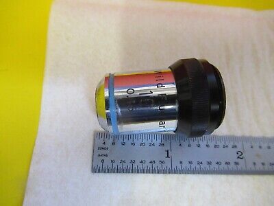 WILD SWISS 10X OBJECTIVE FLUOTAR MICROSCOPE PART OPTICS AS PICTURED &16-C-60