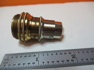 ANTIQUE BAUSCH LOMB BRASS OBJECTIVE 97X 1.9mm MICROSCOPE OPTICS PART &16-A-91