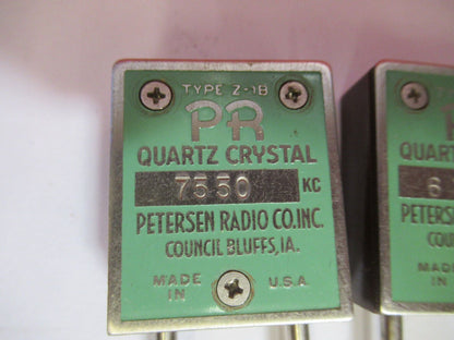 PR PETERSON QUARTZ CRYSTAL ANTIQUE FREQUENCY CONTROL RADIO AS PICTURED Q2-96