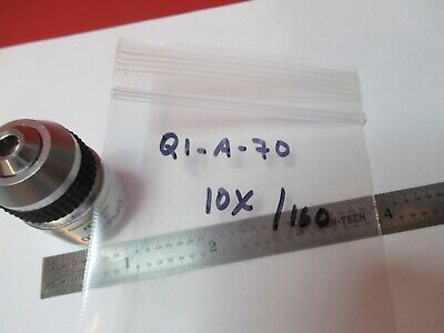 OLYMPUS JAPAN 10X /160 OPTICS OBJECTIVE MICROSCOPE PART AS PICTURED &Q1-A-70