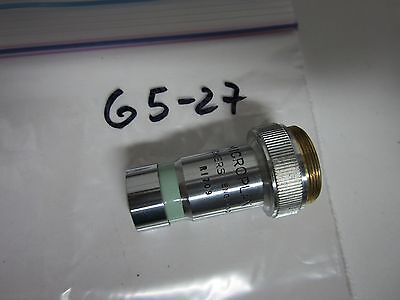 MICROSCOPE OBJECTIVE VICKERS UK ENGLAND 10X METALLOGRAPH OPTICS BIN#G5-27