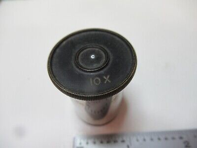 ANTIQUE BRASS BAUSCH LOMB EYEPIECE 10X MICROSCOPE PART AS PICTURED &17-A-25