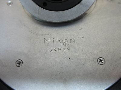 MICROSCOPE PART NIKON NOSEPIECE WITHOUT OPTICS BIN#G4-46