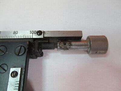 ANTIQUE JAPAN STAGE CLIPS MICROMETER XY MICROSCOPE PART AS PICTURED &7B-B-64