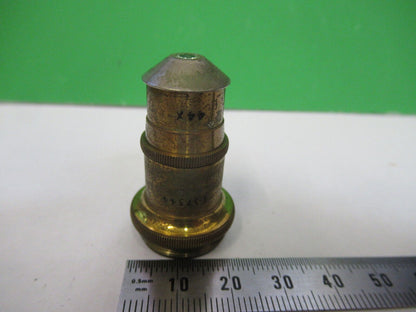 ANTIQUE BRASS SPENCER 44X OBJECTIVE MICROSCOPE PART AS PICTURED &S2-C-44