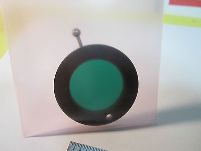 OPTICAL MICROSCOPE PART GREEN FILTER OPTICS BIN#24-51-3