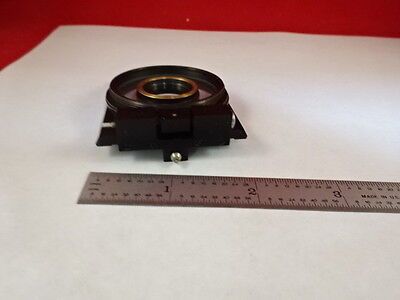 MICROSCOPE PART ZEISS POLARIZER OBJECTIVE HOLDER POL OPTICS AS IS #X6-B-13