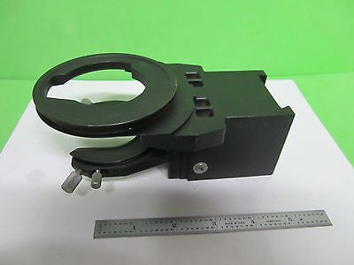 MICROSCOPE PART OLYMPUS OPTICS CONDENSER HOLDER AS IS BIN#64-10