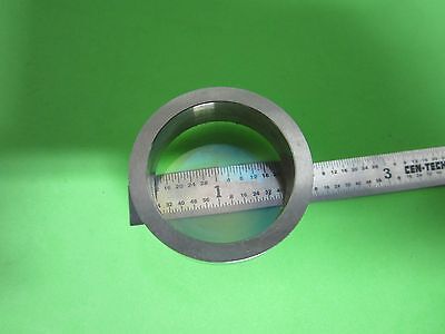 OPTICAL BI CONVEX LENS MIL SPEC LASER OPTICS some scratches] rare glass BN#40-79