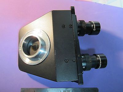 MICROSCOPE LEITZ WEZTLAR GERMANY BINOCULAR HEAD + EYEPIECES B&L OPTICS BN#22