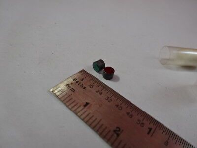 LOT 2 EA MINI GERMANIUM METAL INFRARED LENSES IR LASER OPTICS AS IS &93-86