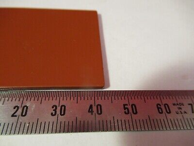 OPTICAL PLATE OPAQUE TERRACOTTA COLOR OPTICS AS PICTURED #10-B-38