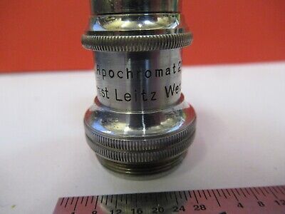 ANTIQUE ERNST LEITZ GERMANY APO 2mm OBJECTIVE MICROSCOPE PART AS PIC Q1-A-64