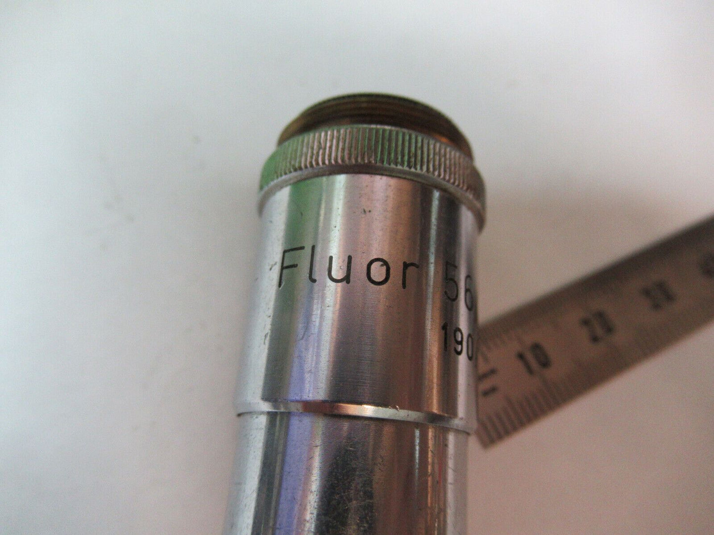 REICHERT AUSTRIA OBJECTIVE 56X /190mm FLUOR MICROSCOPE PART AS PICTURED &R2-A-38