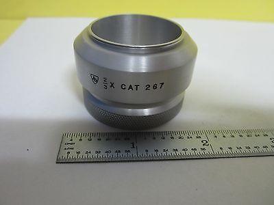 MICROSCOPE PART STEREO OBJECTIVE 2/3X AO CAT 267 AMERICAN OPTICS AS IS BIN#U4-01