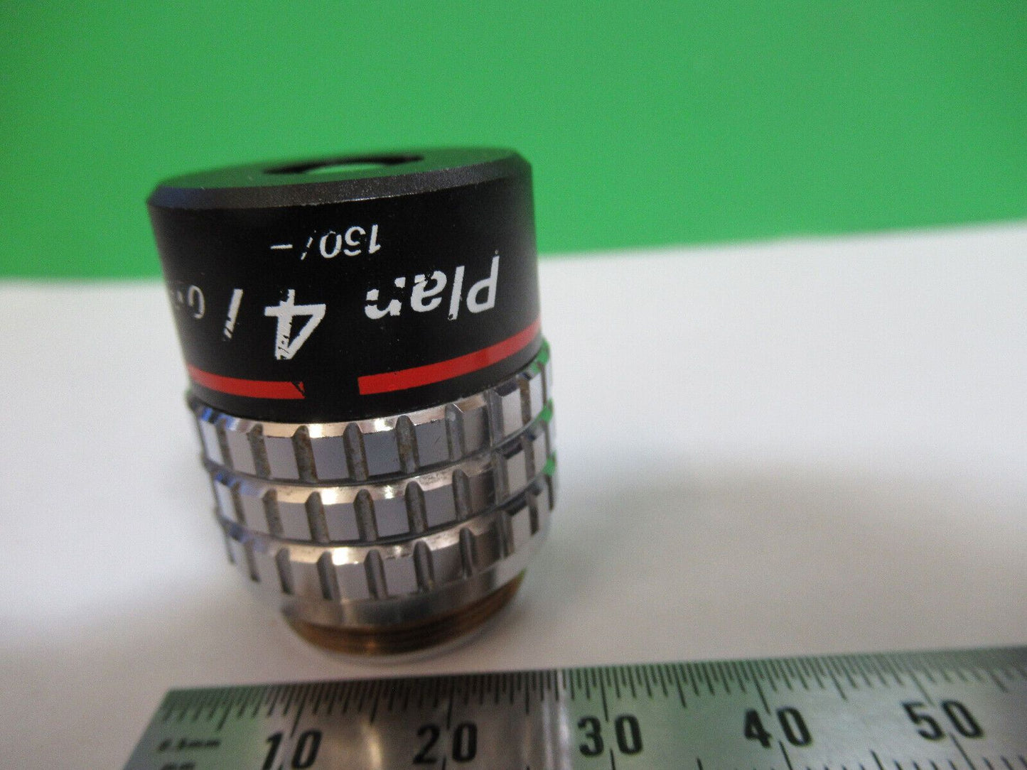 NIKON JAPAN OBJECTIVE 4X /160 LENS MICROSCOPE PART AS PICTURED P2-B-20