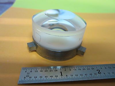 OPTICAL WEIRD LENS WITH MIRROR FILTER AT CENTER ? LASER OPTICS BIN#9-09