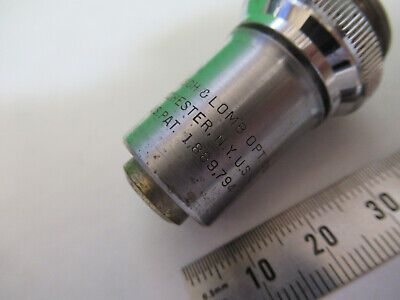 VINTAGE OBJECTIVE BAUSCH LOMB 43X OPTICS MICROSCOPE PART AS PICTURED &A9-B-18