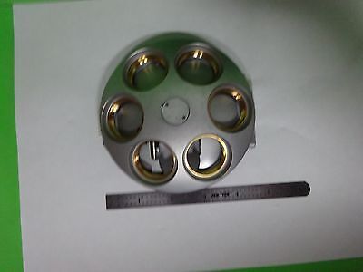 MICROSCOPE PART POLYVAR REICHERT LEICA NOSEPIECE AS IS BIN#W3-06