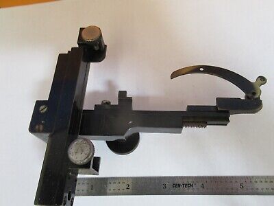 ANTIQUE BAUSCH LOMB CLIPS STAGE SPECIMEN MICROSCOPE PART AS PICTURED &A3-B-74