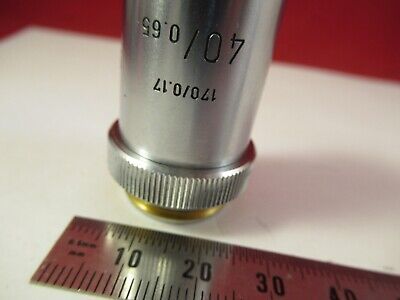 LEITZ GERMANY OBJECTIVE 40X /170 MICROSCOPE PART OPTICS AS PICTURED &8-A-60