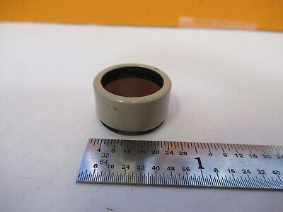 OPTICAL COLLIMATOR OPAQUE FILTER PIECE MICROSCOPE PART OPTICS AS IS &3K-A-07