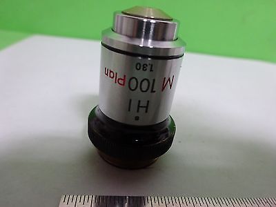 MICROSCOPE PART OBJECTIVE NIKON M100 PLAN JAPAN  OPTICS AS IS BIN#Y5-K-04