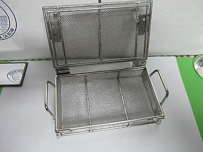 STAINLESS STEEL MESH CONTAINER CLEANING LASER OPTICS  BIN#L2-SQ