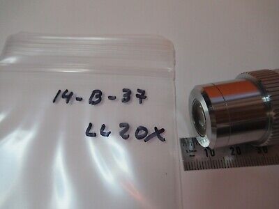 LEITZ OBJECTIVE LL20X INFINITY LENS MICROSCOPE OPTICS AS PICTURED &14-B-37