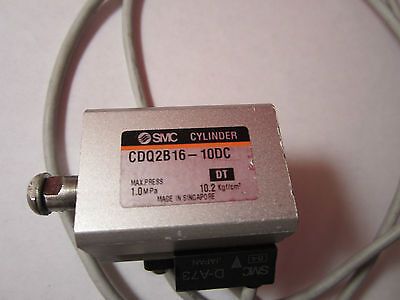 CONTROL SMC CYLINDER PNEUMATIC JAPAN AUTOMATION CDQ2B16-10DC OPTICS BIN #7B