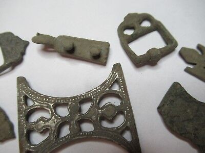 ANTIQUE BRASS BRONZE LOT MEDIEVAL ??? from EUROPE BOG FIND AS PICTURED &3-DT-11