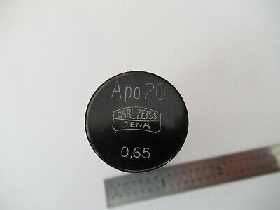 CARL ZEISS EMPTY OBJECTIVE CAN "APO 20"  MICROSCOPE PART AS PICTURED #F2-A-41