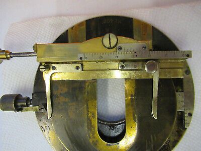 ANTIQUE CARL ZEISS BRASS XY POL STAGE RARE MICROSCOPE PART AS PICTURED P9-A-80