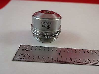 MICROSCOPE PART LEITZ GERMANY OBJECTIVE 3.5X OPTICS AS IS BIN#K9-B-17