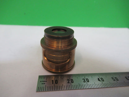 ANTIQUE BRASS POLARIZER POL BECK UK ENGLAND MICROSCOPE PART AS PICTURED P2-B-77