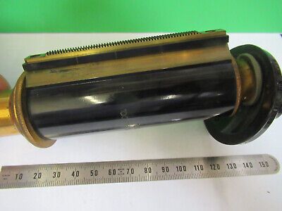 ANTIQUE BRASS TUBUS + NOSEPIECE BAUSCH LOMB MICROSCOPE PART AS PICTURED &Q9-A-37