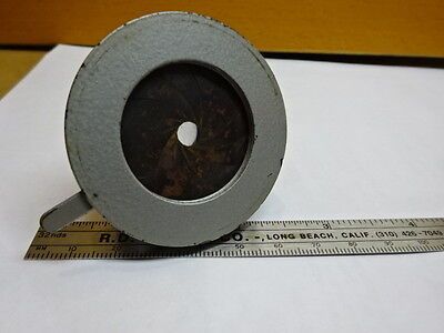 FOR PARTS MICROSCOPE PART CONDENSER [rusty, but moves] OPTICS AS IS #81-31