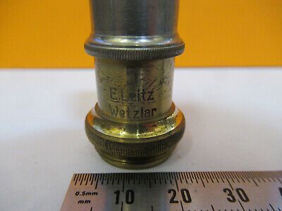 ERNST LEITZ GERMANY OBJECTIVE OPTICS LENS MICROSCOPE PART AS PICTURED &H1-B-17