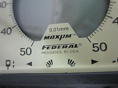 FEDERAL GAUGE GAGE MICROMETER DISPLAY WITH LEMO CONNECTOR BIN#J9