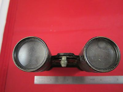 VINTAGE VERY EARLY BINOCULARS OPTICS BIASCOPE WOLLENSAK ROCHESTER NY AS IS