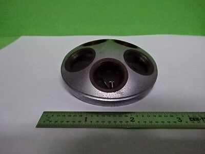 MICROSCOPE PART LEITZ GERMANY NOSEPIECE AS IS #H1-B-05