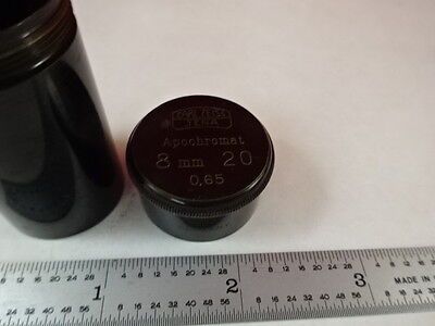 EMPTY ANTIQUE MICROSCOPE OBJECTIVE CONTAINER CARL ZEISS APOCHROMAT AS IS N5-A-30