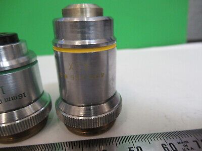 ASSORTED OBJECTIVES LENSES OPTICS LOT MICROSCOPE PART AS PICTURED Z1-A-34