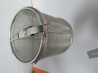 STAINLESS STEEL MESH CONTAINER CLEANING LASER OPTICS  BIN#A3