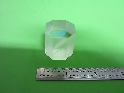 OPTICAL RARE BEAM SPLITTER OCTAGON coated in middle LASER OPTICS BIN#40-87