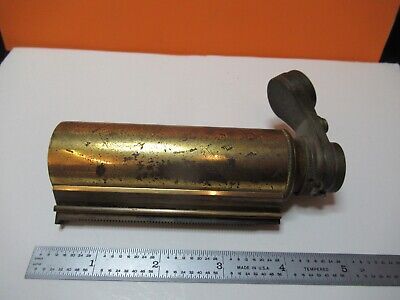 ANTIQUE BAUSCH LOMB TUBUS NOSE BRASS 1890's MICROSCOPE PART AS PICTURED &17-A-62